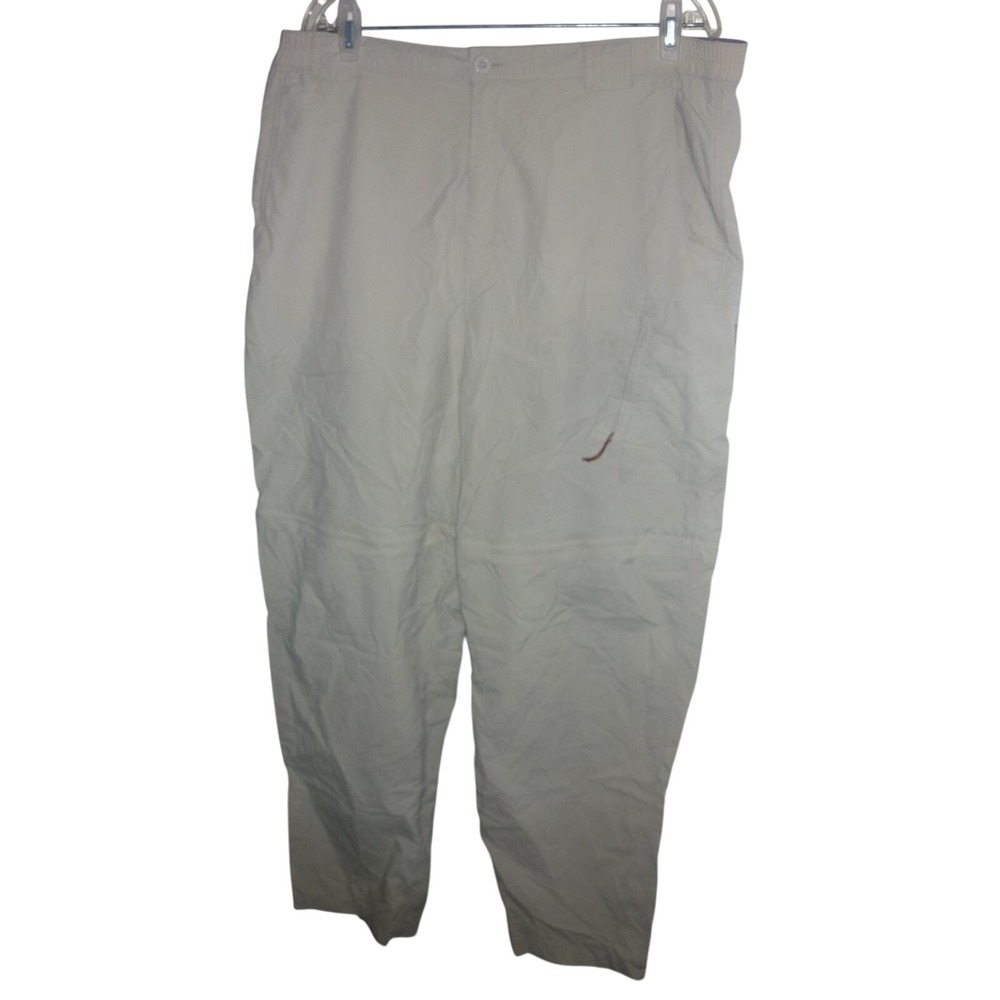 SIMMS Fishing Core3 Convertible Pants Shorts Khaki Superlight Nylon Size XL Mens